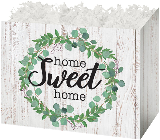 Farmhouse Home Sweet Home - Basket Box - 10-1/4 x 6 x 7-1/2"