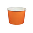 Solid Orange - Ice Cream Cup - (4 oz) 3" (Dia) x 1-15/16" H