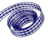 Navy - Party Plaid Ribbon - 1/4" x 25 Yards