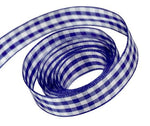 Navy - Party Plaid Ribbon - 1/4" x 100 Yards