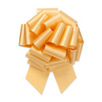 Gold - Flora-Satin Perfect Bow - 5-1/2" Width Bow with 20 Loops (1-7/16" Ribbon Width)