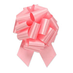 Pink - Flora-Satin Perfect Bow - 5-1/2" Width Bow with 20 Loops (1-7/16" Ribbon Width)