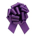 Purple - Flora-Satin Perfect Bow - 5-1/2" Width Bow with 20 Loops (1-7/16" Ribbon Width)