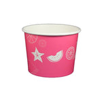 Fruit Pattern Pink - Ice Cream Cup - 24 oz