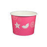 Fruit Pattern Pink - Ice Cream Cup - 24 oz