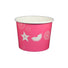 Fruit Pattern Pink - Ice Cream Cup - 32 oz
