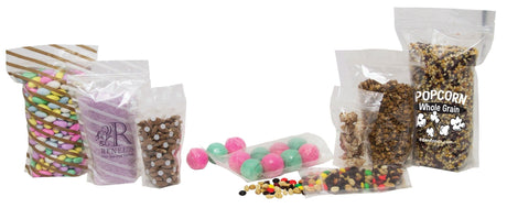 Clear - Stand Up Zipper Pouches - 5 x 2-1/2 x 8"