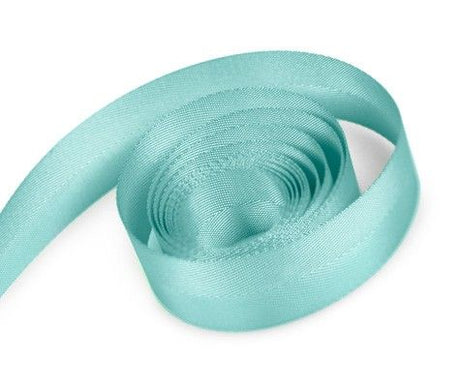 Aqua - Poly Twill Ribbon - 7/8" x 25 Yards