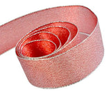 Silver / Pink - Precious Frost Ribbon - 1-1/2" x 50 Yards