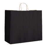 Black Varnish Stripe - Matte Shopping Bags - 16 x 6 x 12-3/8"