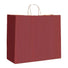 Brick Red Varnish Stripe - Matte Shopping Bags - 16 x 6 x 12-3/8"