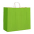 Bright Green Varnish Stripe - Matte Shopping Bags - 16 x 6 x 12-3/8"