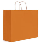Matte Kraft Burnt Orange - Matte Shopping Bags - 16 x 6 x 12-3/8"