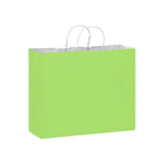 Matte Lime Green - Matte Shopping Bags - 16 x 6 x 12-3/8"