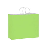 Matte Lime Green - Matte Shopping Bags - 16 x 6 x 12-3/8"