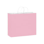 Matte Pink - Matte Shopping Bags - 16 x 6 x 12-3/8"