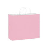 Matte Pink - Matte Shopping Bags - 16 x 6 x 12-3/8"