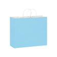 Matte Powder Blue - Matte Shopping Bags - 16 x 6 x 12-3/8"