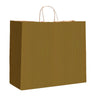 Olive Varnish Stripe - Matte Shopping Bags - 16 x 6 x 12-3/8"