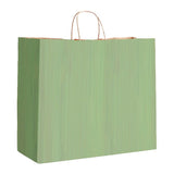 Sage Varnish Stripe - Matte Shopping Bags - 16 x 6 x 12-3/8"