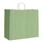 Sage Varnish Stripe - Matte Shopping Bags - 16 x 6 x 12-3/8"
