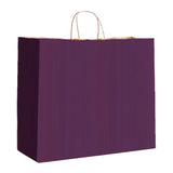 Wine Varnish Stripe - Matte Shopping Bags - 16 x 6 x 12-3/8"