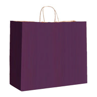 Wine Varnish Stripe - Matte Shopping Bags - 16 x 6 x 12-3/8"