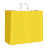 Yellow Varnish Stripe - Matte Shopping Bags - 16 x 6 x 12-3/8"
