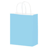 Matte Powder Blue - Matte Shopping Bags - 8 x 4-3/4 x 10-3/8"