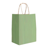 Sage Varnish Stripe - Matte Shopping Bags - 8 x 4-3/4 x 10-3/8"