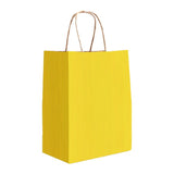 Yellow Varnish Stripe - Matte Shopping Bags - 8 x 4-3/4 x 10-3/8"
