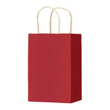 Bright Red Varnish Stripe - Matte Shopping Bags - 5-1/4 x 3-1/4 x 8-3/8"