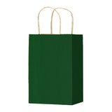 Forest Green Varnish Stripe - Matte Shopping Bags - 5-1/4 x 3-1/4 x 8-3/8"