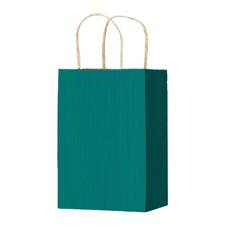Ocean Varnish Stripe - Matte Shopping Bags - 5-1/4 x 3-1/4 x 8-3/8"