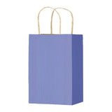Pastel Blue Varnish Stripe - Matte Shopping Bags - 5-1/4 x 3-1/4 x 8-3/8"