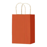Terra Cotta Varnish Stripe - Matte Shopping Bags - 5-1/4 x 3-1/4 x 8-3/8"