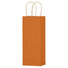 Matte Kraft Burnt Orange - Wine Bag - Paper - 5-1/4 x 3-1/2 x 13" (Single Bottle)