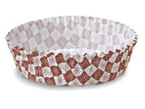 Brown Block - Ruffled Baking Cup - 3.9 Dia. x 1.2"