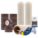 Wholesale Packaging Supply Set: Carton Sealing Tape, Dispensers & Stretch Film