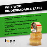 Cellophane Biodegradable Packaging Tape | CSTB (72 yards)