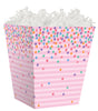 Pastel Stripes Confetti - Sweet Treat Boxes - 4 x 4 x 4-1/2"