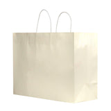 Pearl Cream - Smooth Top Egde Shopping Bag - 16 x 6 x 13"
