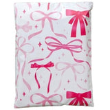 Pink Bow Poly Mailers Size 10x13 Shipping Bags