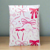 Pink Bow Poly Mailers Size 10x13 Shipping Bags