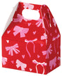 Pink Bows - Mini Gable Box - 4 x 2-1/2 x 2-1/2"