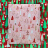 Pink Christmas Tree Poly Mailers Size 14x17 Shipping Bags