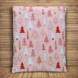 Pink Christmas Tree Poly Mailers Size 14x17 Shipping Bags
