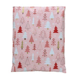 Pink Christmas Tree Poly Mailers Size 14x17 Shipping Bags