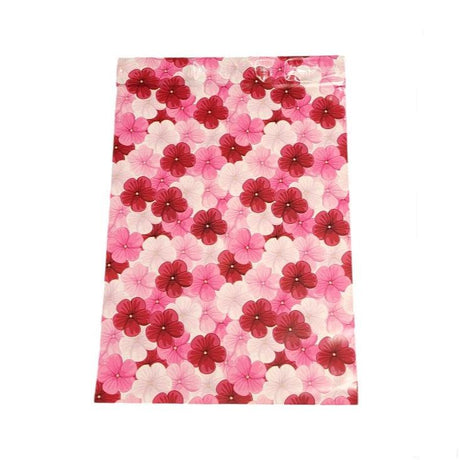 Pink Hibiscus Flower Poly Mailers Size 10x13 Colorful Shipping Bags
