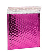 Pink Metallic Bubble Mailers Size 5x7 Padded Shipping Bags